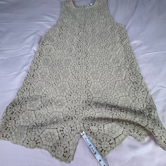Zara Dresses & Skirts - Zara Beige Textured Lace Blouse